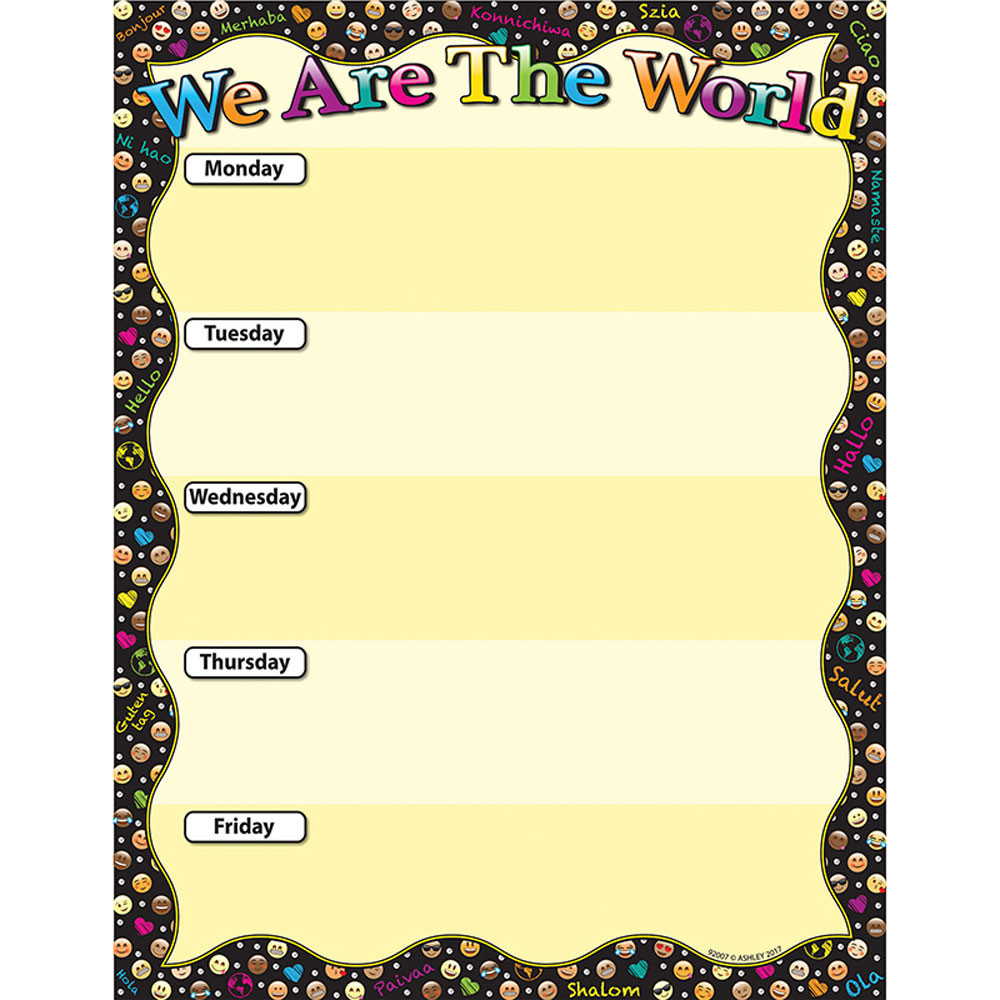 ASH92007 - We Are World Emoji 17X22 Smart Cht Poly in Social Studies