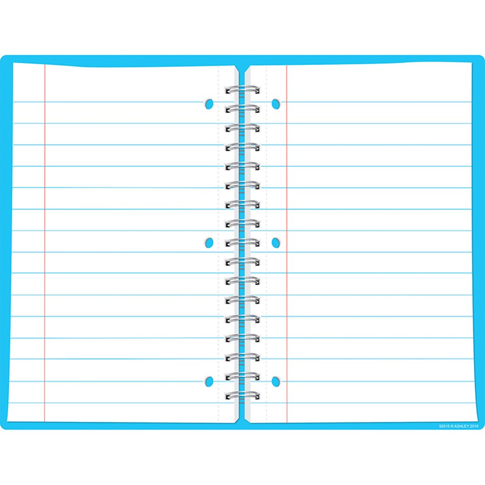 ASH92015 - Chart Spiral Notebook Page Dry-Erase Surface in Classroom Theme