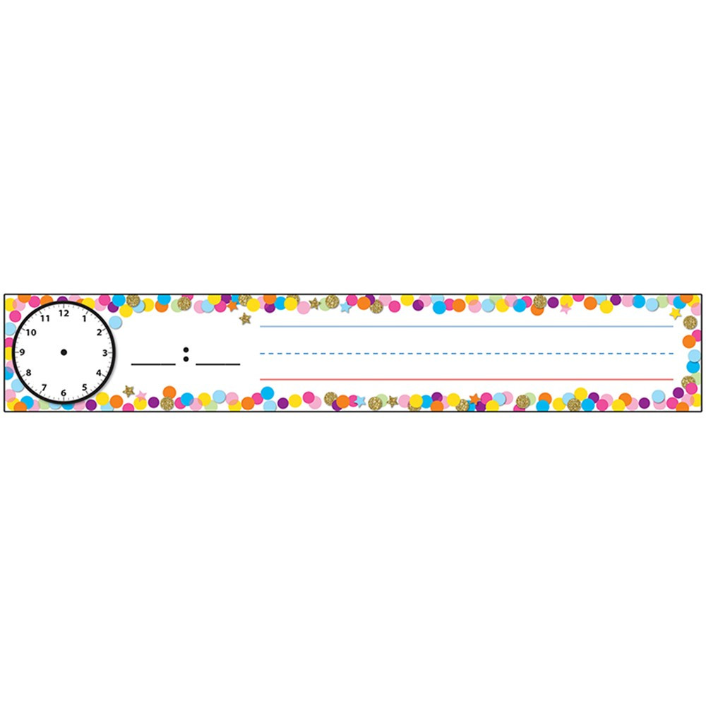 ASH94801 - Confetti Pocket Chart Sched Cards Combo in Sentence Strips