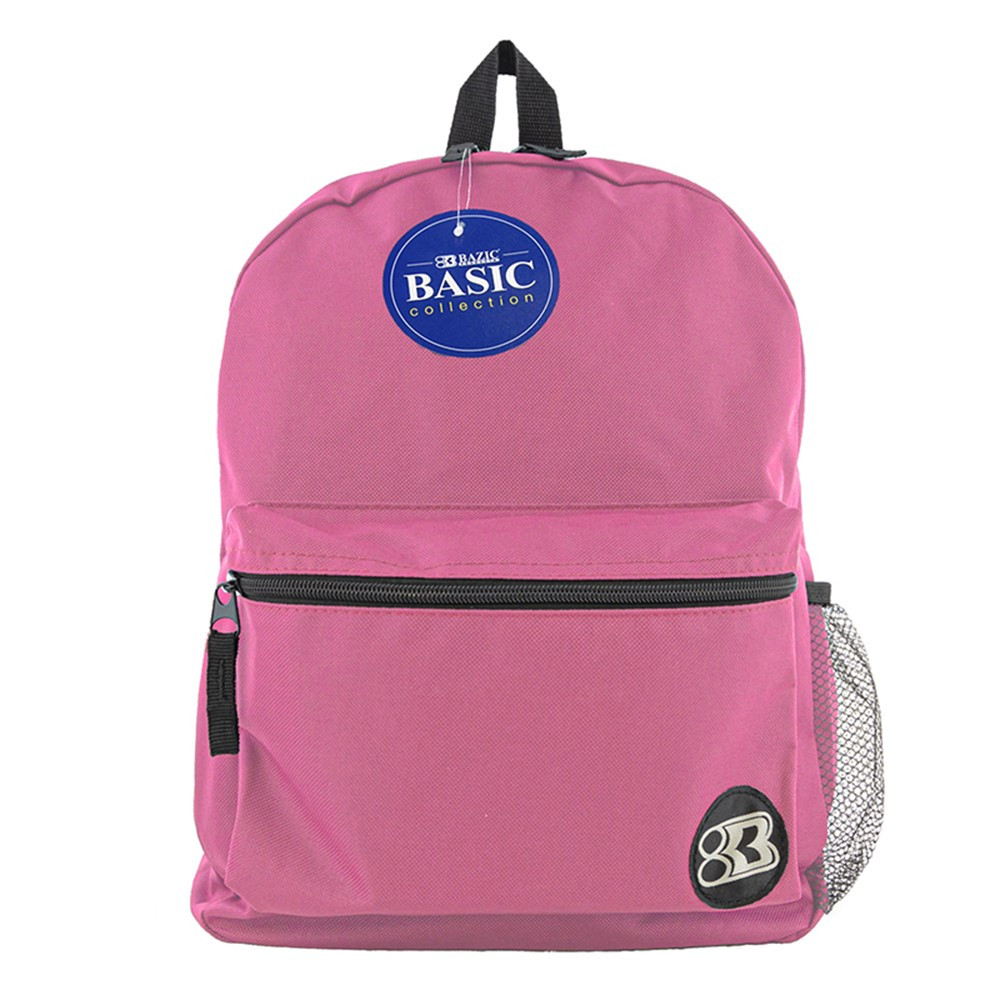 Basic Backpack 16 Fuchsia - BAZ1036 | Bazic Products | Accessories"