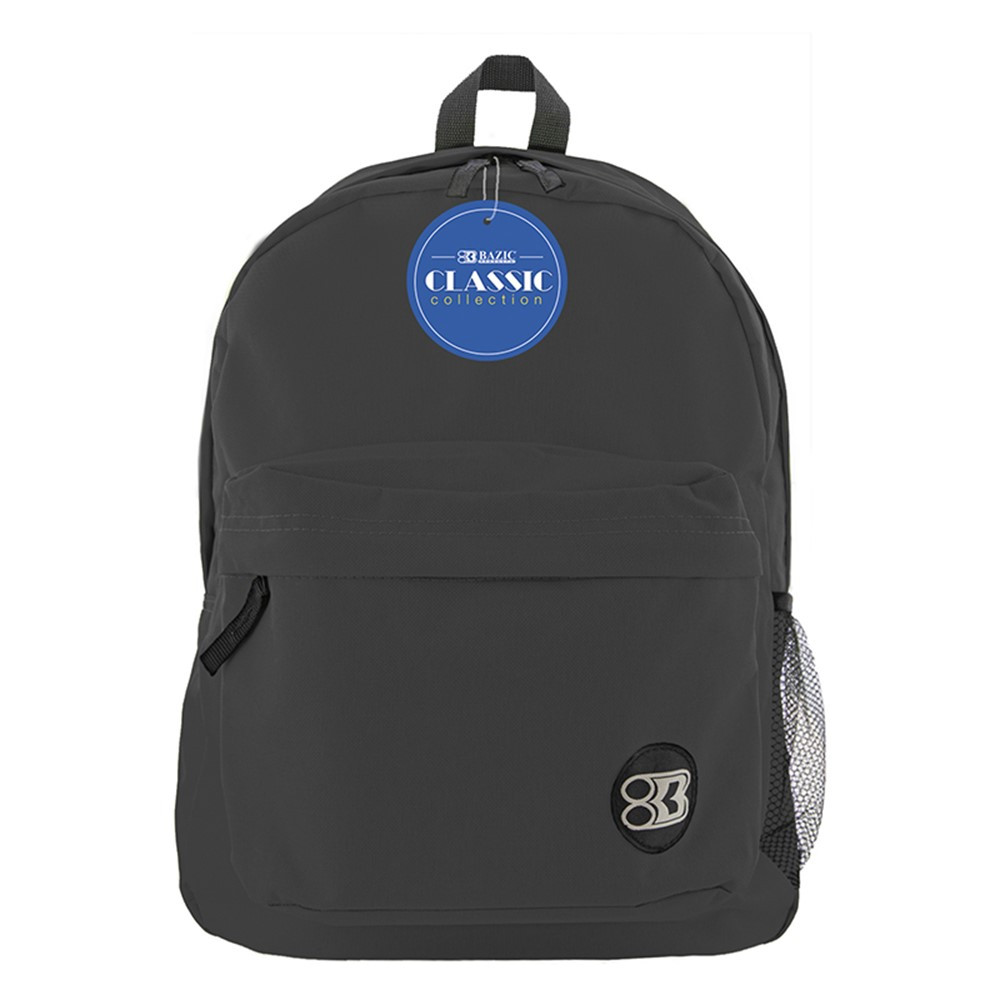 Classic Backpack 17 Black - BAZ1050 | Bazic Products | Accessories"
