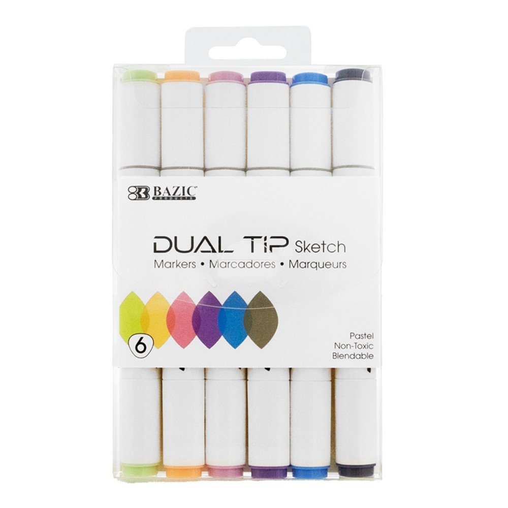 BAZIC 8 Double-Tip Washable Markers Bazic Products