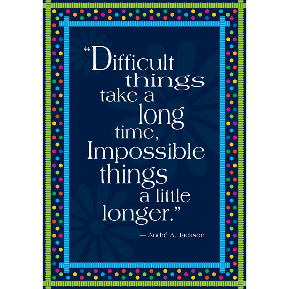 BCP1801 - Impossible Things Take Longer Poster in Motivational
