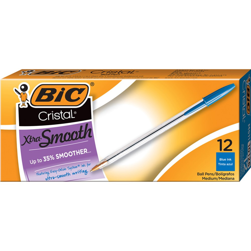 BICMS11BE - Bic Cristal Ballpoint Pen Blue in Pens