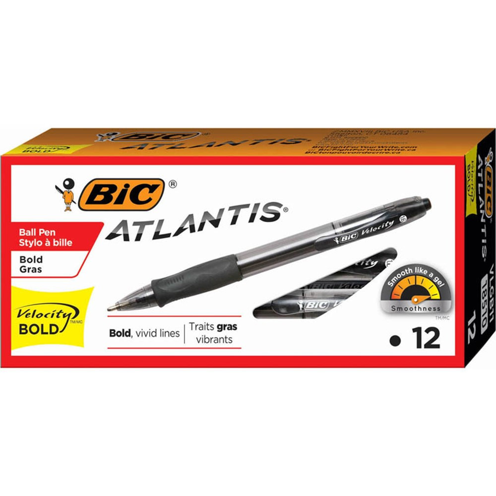 BICVLGB11BK - Bic Velocity Bold Blk 12Ct Pens in Pens