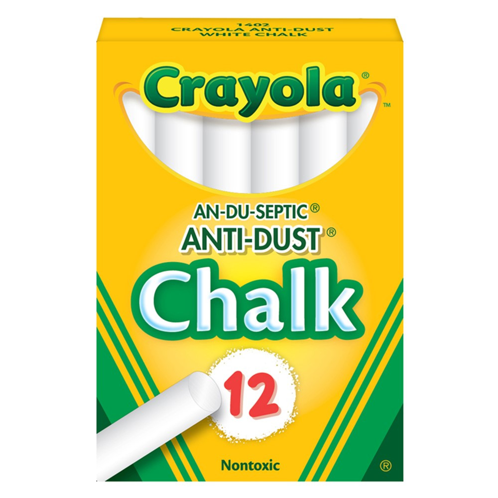 BIN1402 - Chalk Anti-Dust White 12 Ct in Chalk