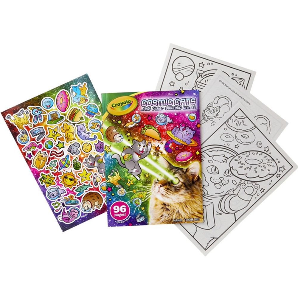 Cosmic Cats Coloring Book - BIN40497 | Crayola Llc | Art Activity Books