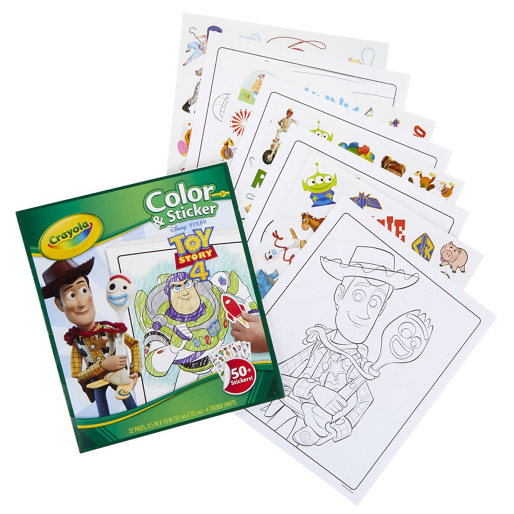 Color & Sticker, Toy Story 4 - BIN40544 | Crayola Llc | Art Activity Books
