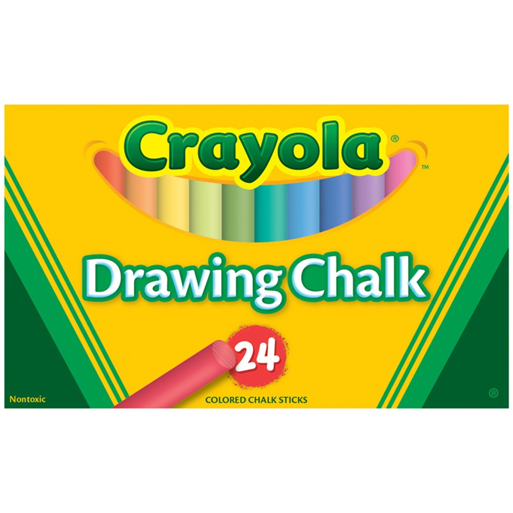 Drawing Chalk, Assorted, 24 Count BIN510404 Crayola Llc Chalk