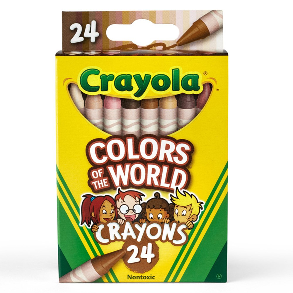  2 Pack of Crayons with Crayon Box, Crayons 24 Count