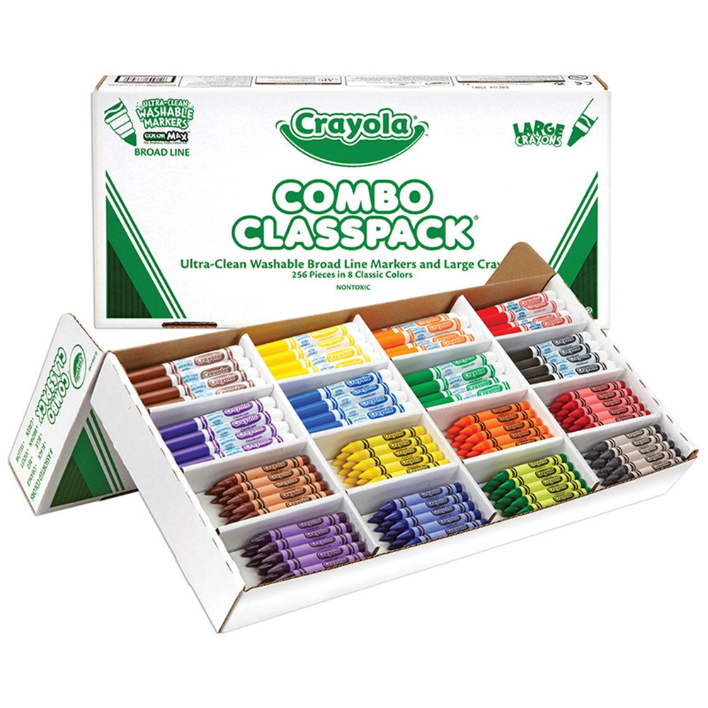 Crayola Large Size Crayons and Markers Classpack - BIN523348 | Crayola Llc | Art & Craft Kits
