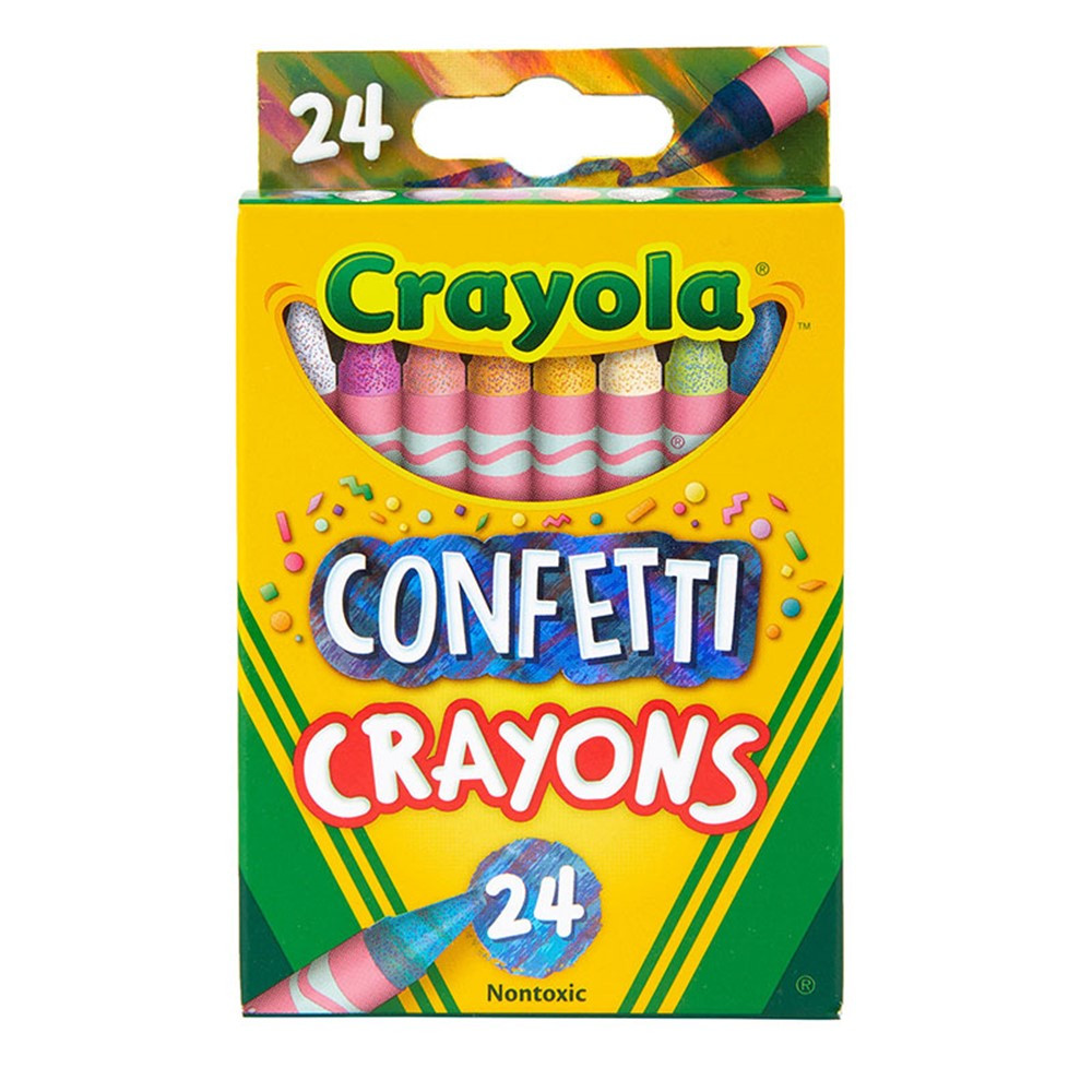 Confetti Crayons, 24 Count - BIN523407 | Crayola Llc | Crayons