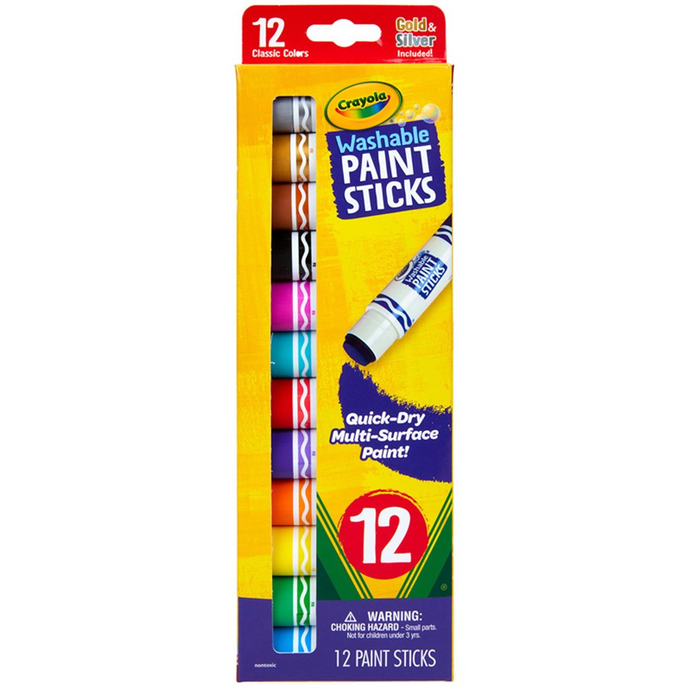 12ct Washable Paint Sticks - BIN546211 | Crayola Llc | Paint