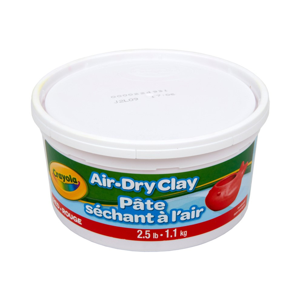 Air Dry Clay, 2.5lb Tub, Red - BIN575138, Crayola Llc