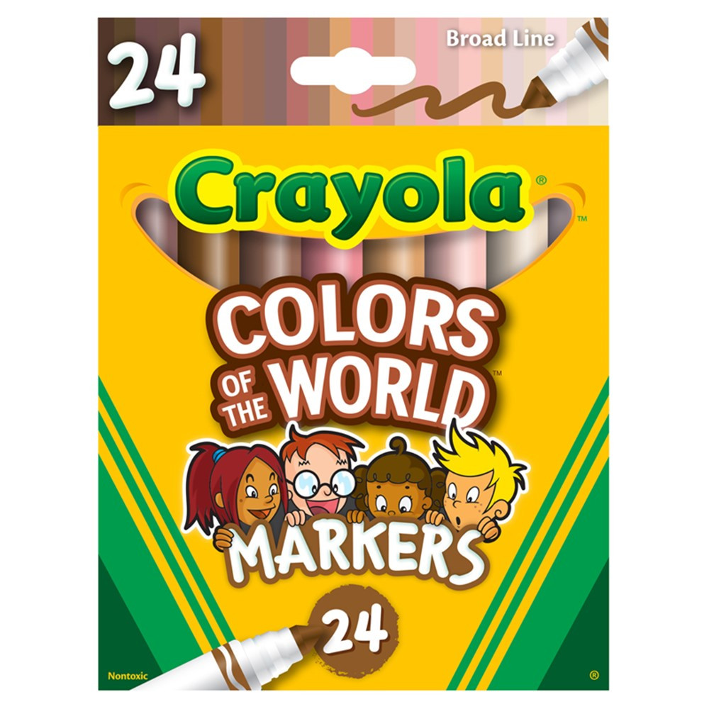Colors of the World Markers, 24 Colors - BIN587802 | Crayola Llc | Markers