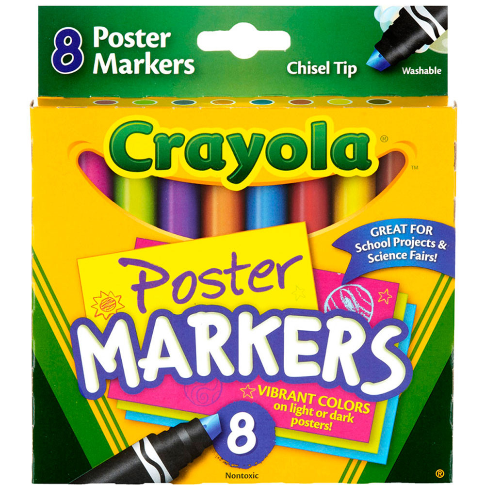 BIN588173 - Crayola 8Ct Poster Markers in Markers