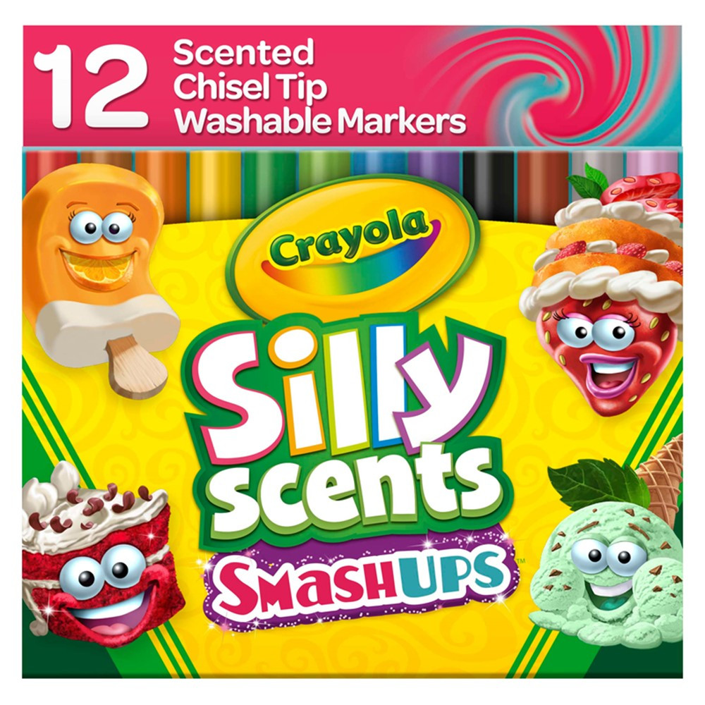 Wedge Tip Silly Scents Smash Ups, 12 Count - BIN588279, Crayola Llc