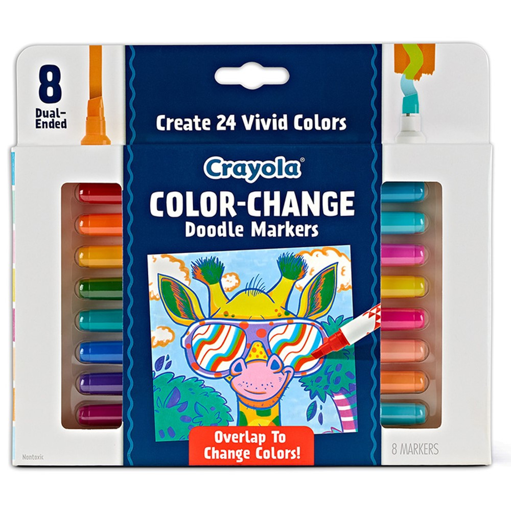 Doodle & Draw Color Change Doodle Marker, 8 Count - BIN588315 | Crayola Llc | Markers
