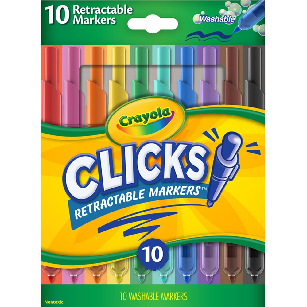 Crayola Super Tips 10-color Washable Markers - Assorted - 10 / Set