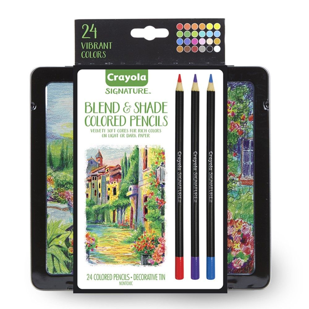 Sargent Art Color Pencils, Assorted Colors, Box Of 24