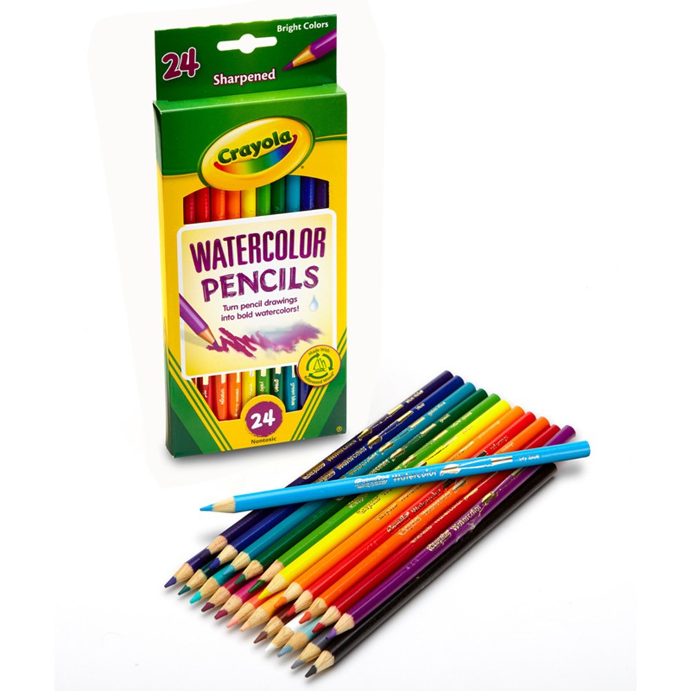 Watercolor Colored Pencils, 24 Colors - BIN684304 | Crayola Llc | Colored Pencils
