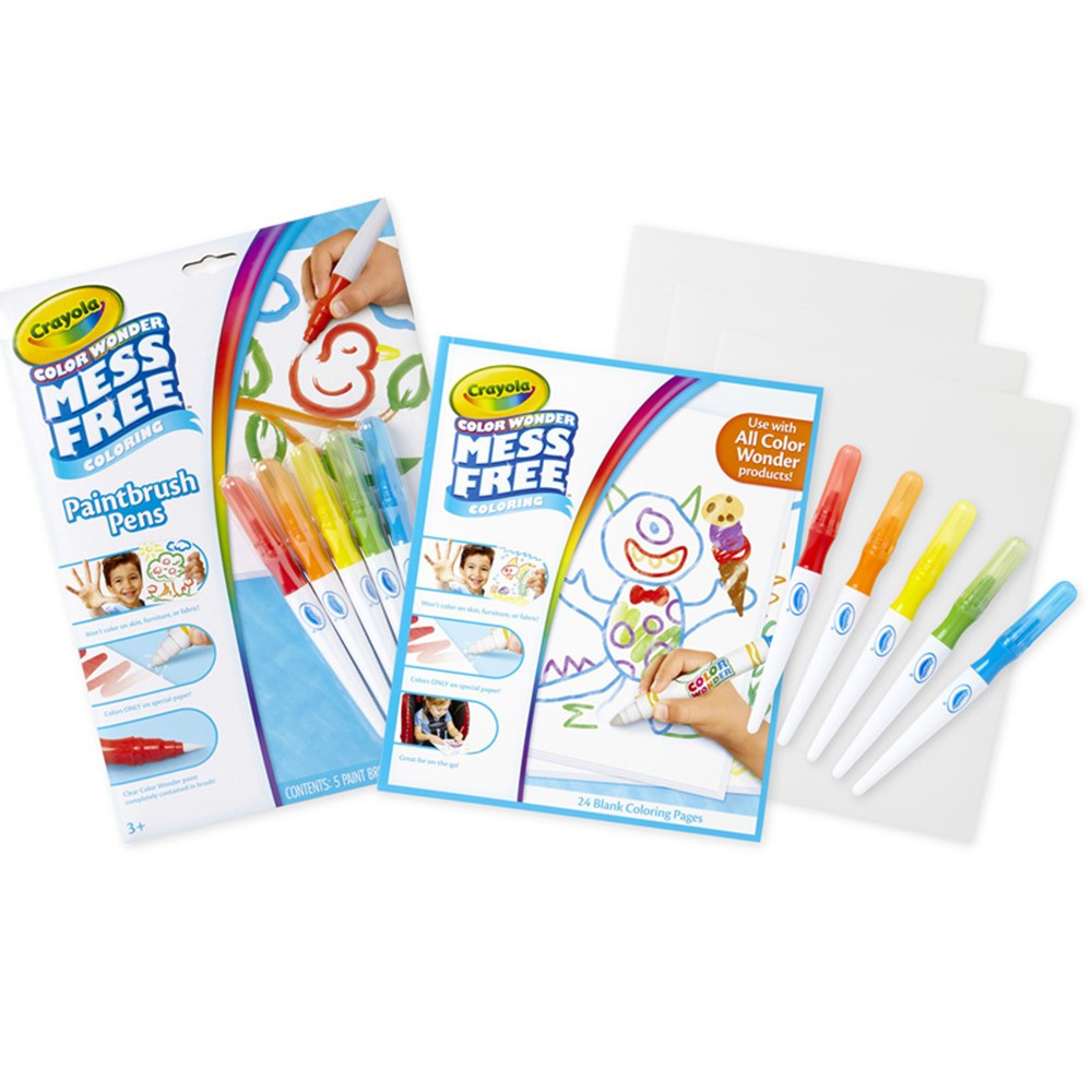 Color Wonder Mess Free Paintbrush Pens & Paper - BIN752023 | Crayola Llc | Paint Brushes