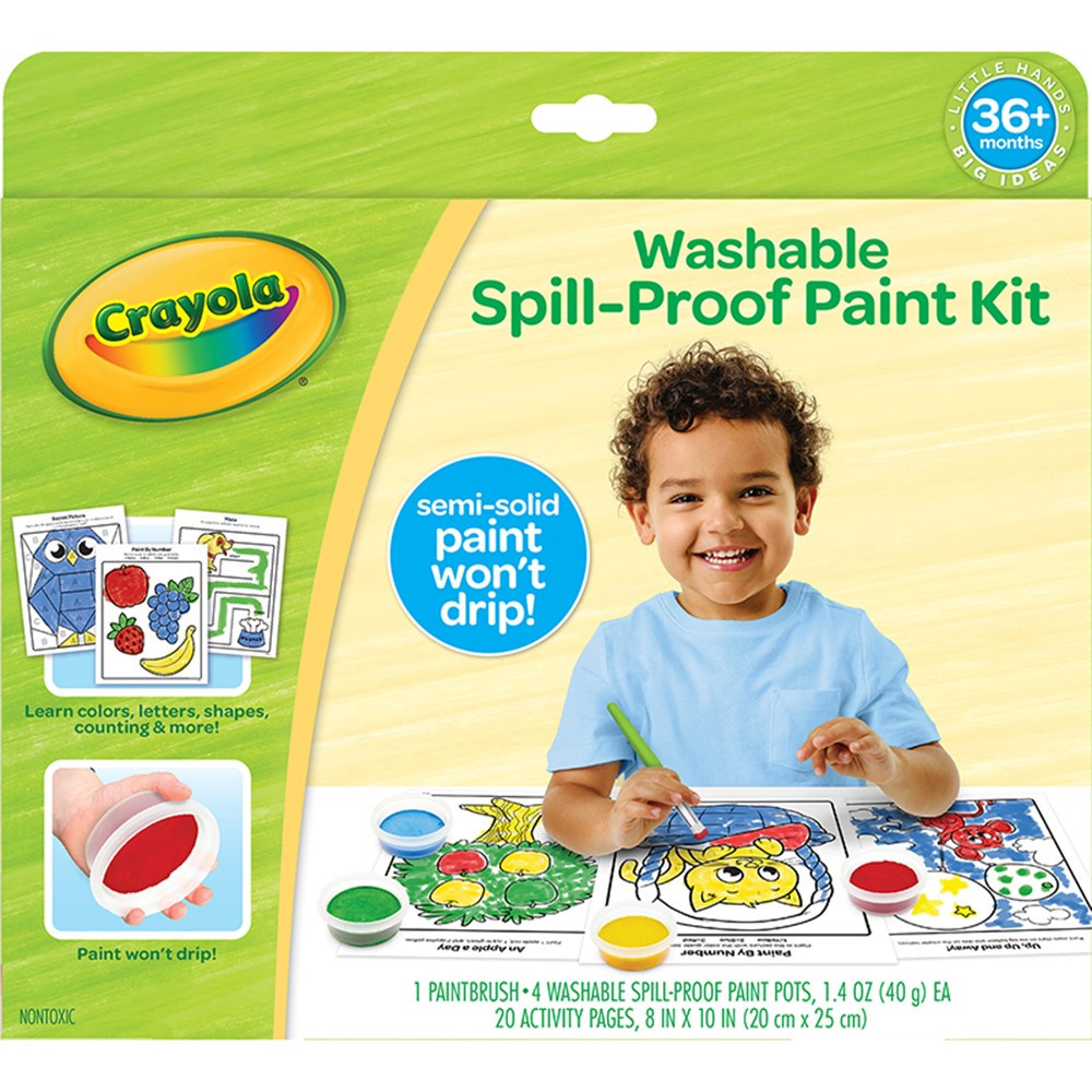 Washable Spill-Proof Paint Kit - BIN811495 | Crayola Llc | Paint