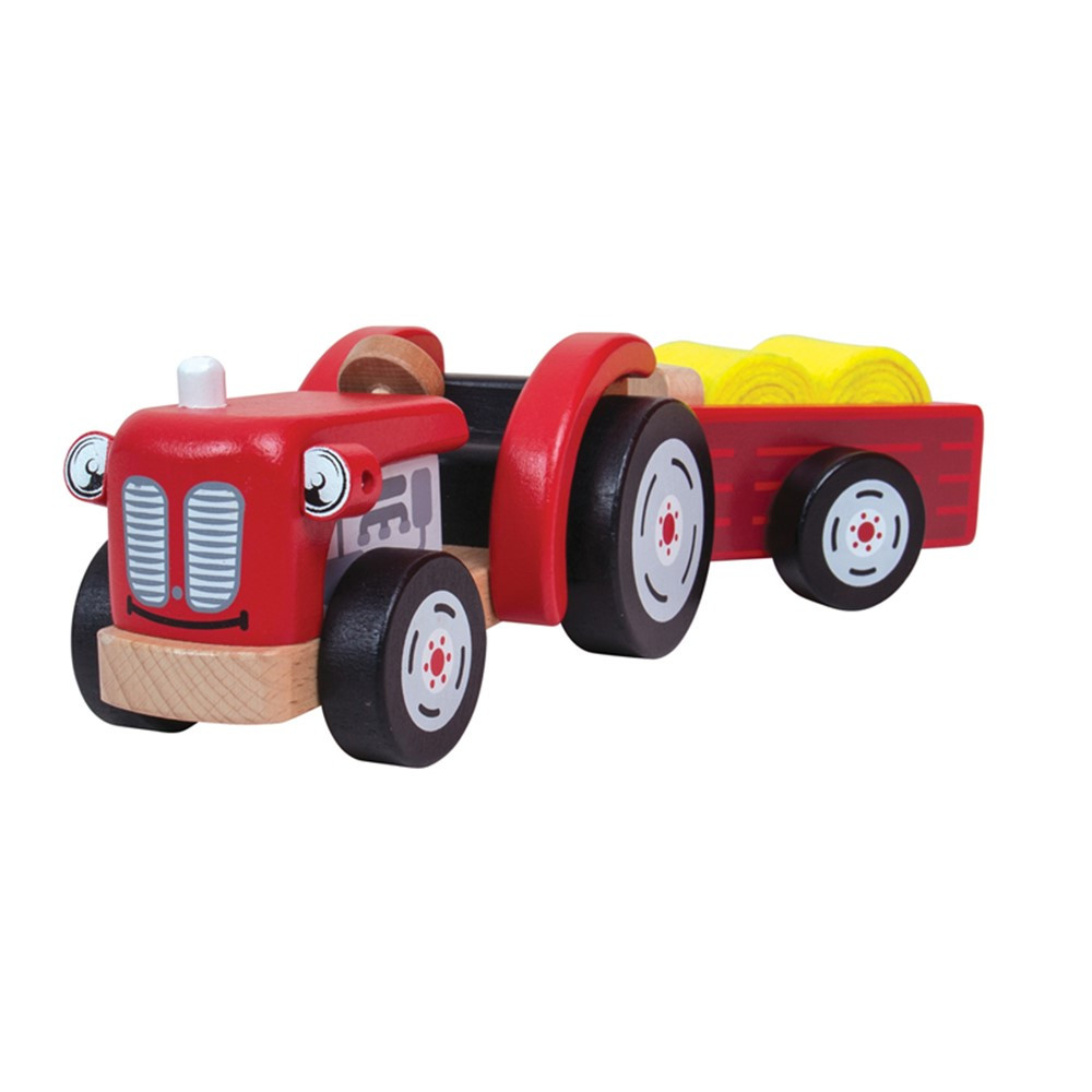 Tractor & Trailer - BJTT0502 | Bigjigs Toys | Toys