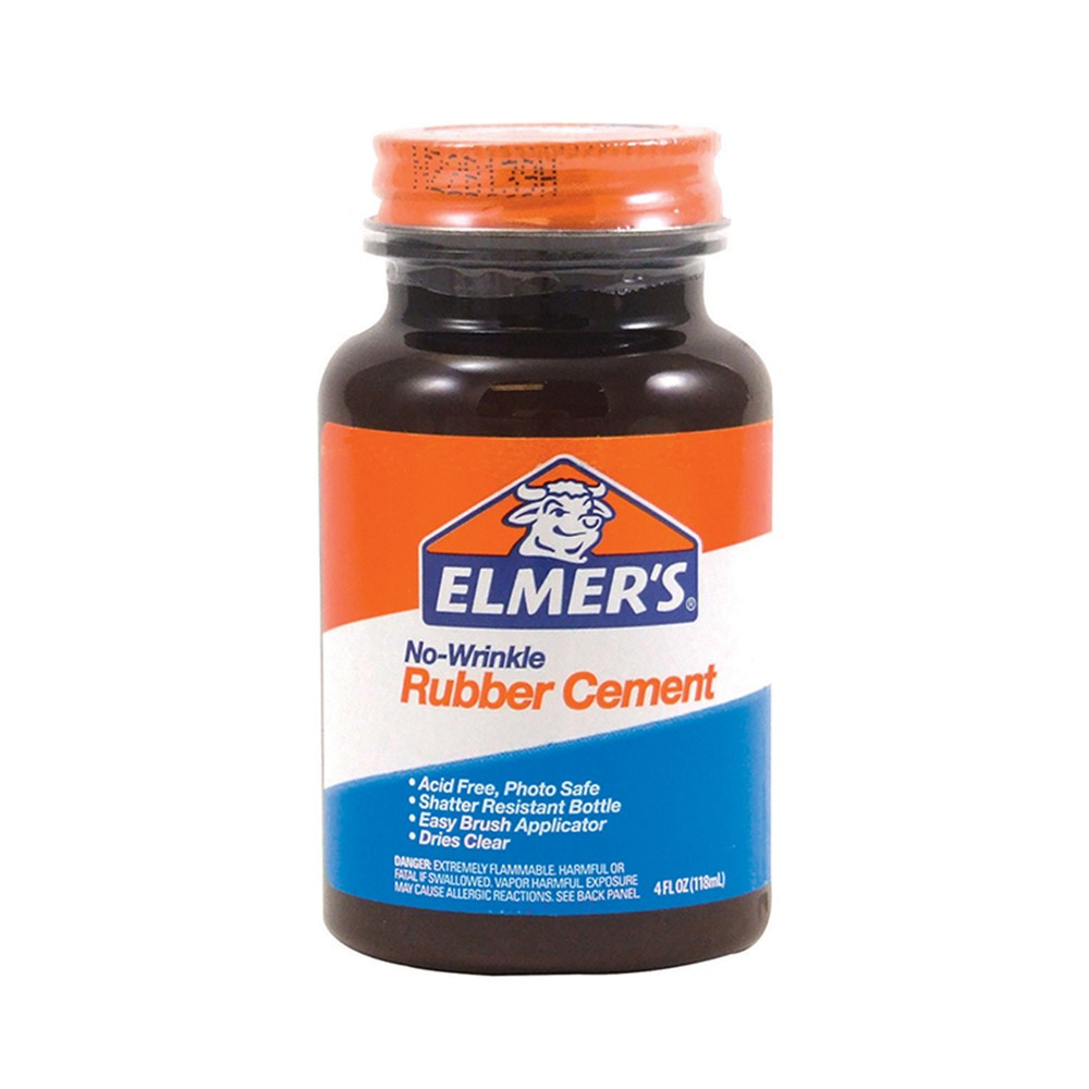Elmer's Rubber Cement, 4 oz w/applicator - BORE904