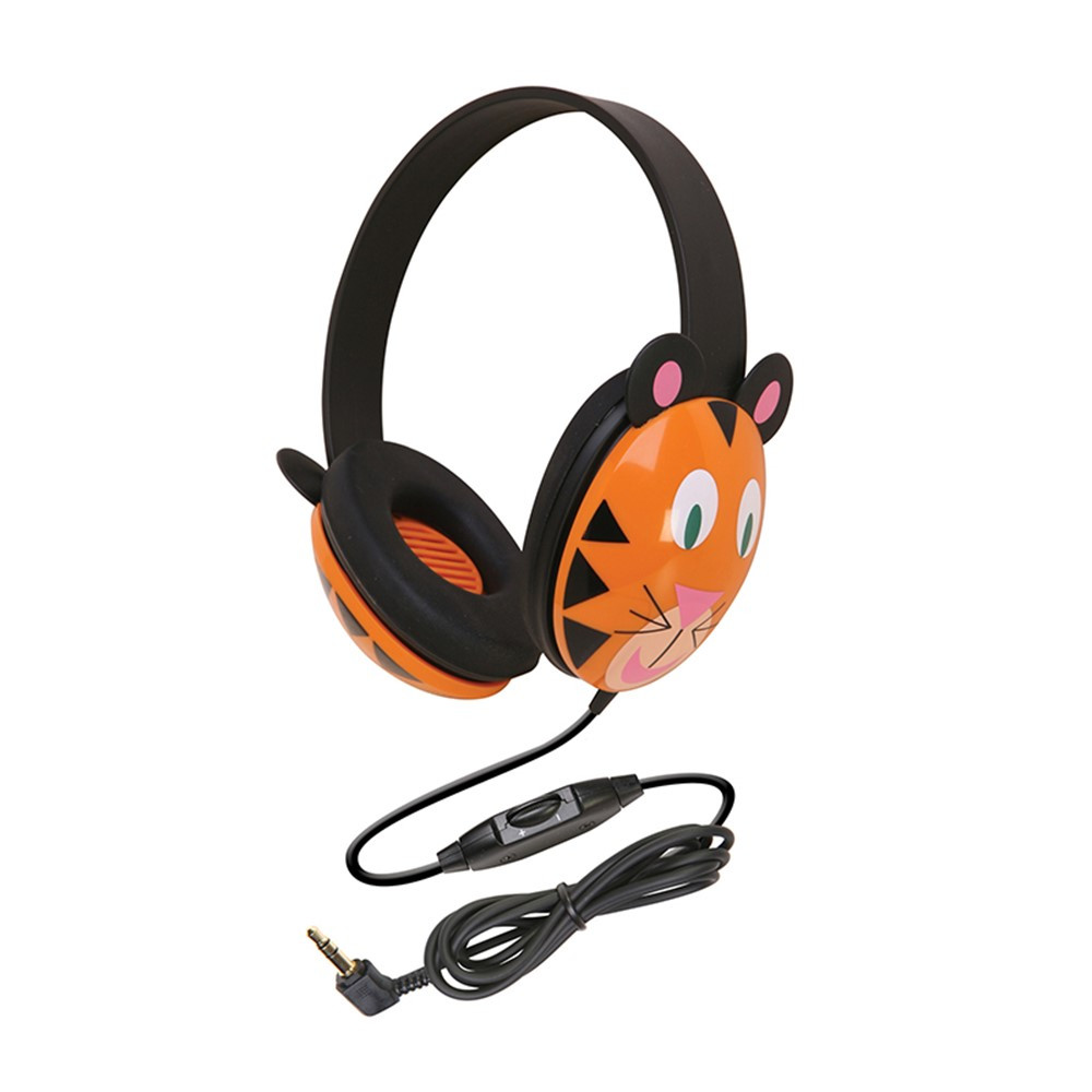 CAF2810TI - Listening First Animal-Themed Stereo Headphones Tiger in Headphones