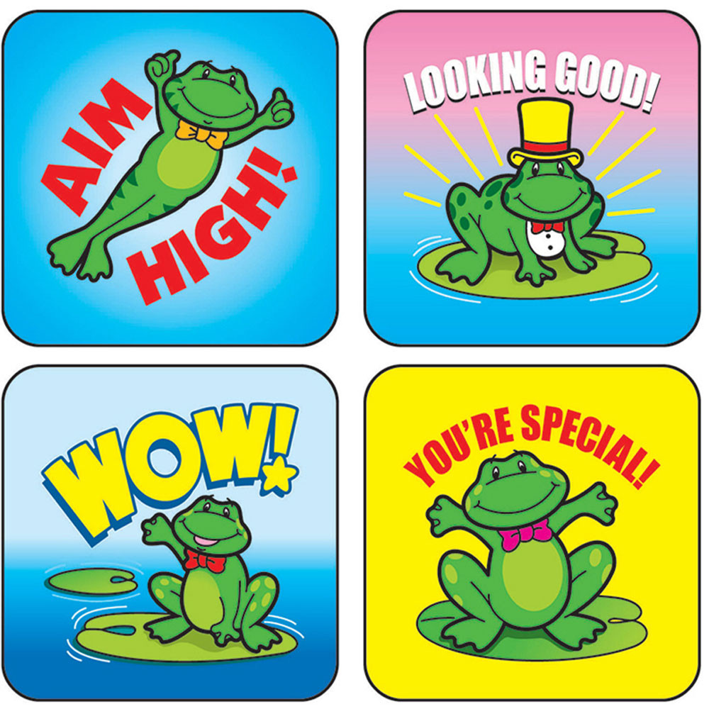 CD-0617 - Stickers Frogs 120/Pk Acid & Lignin Free in Stickers