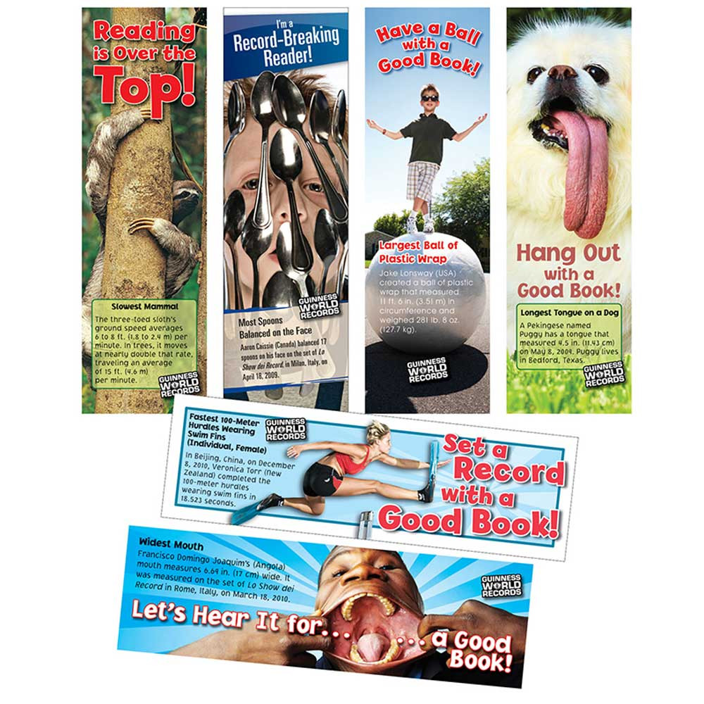 CD-103022 - Guinness World Records Bookmarks 30Pk in Bookmarks