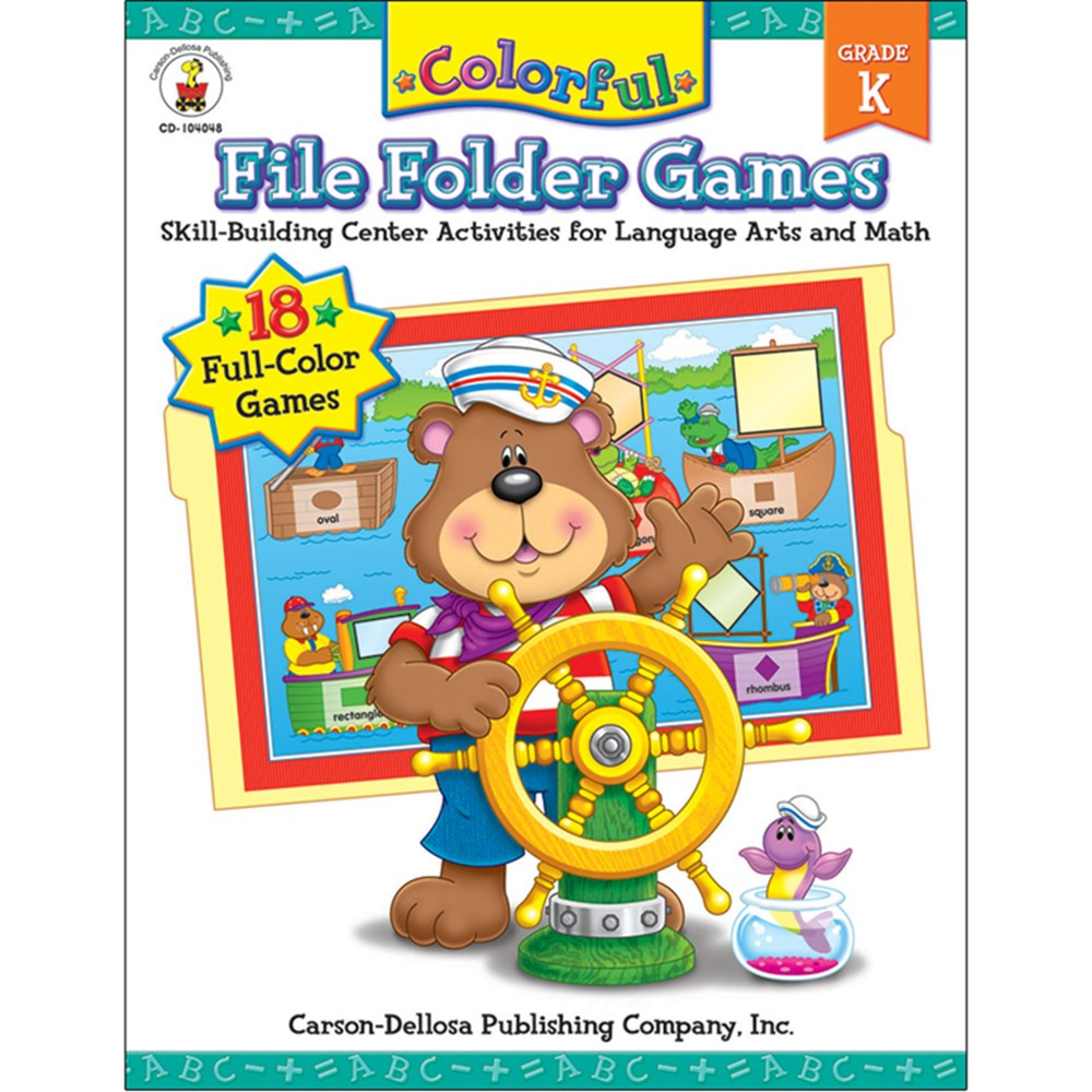 CD-104048 - Colorful File Folder Games Gr K in Skill Builders
