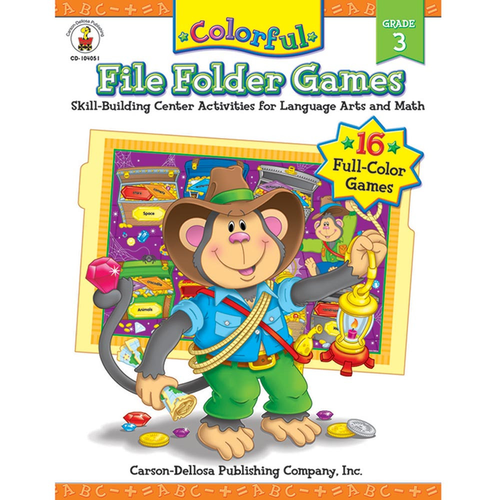 CD-104051 - Colorful File Folder Games Gr 3 in Skill Builders