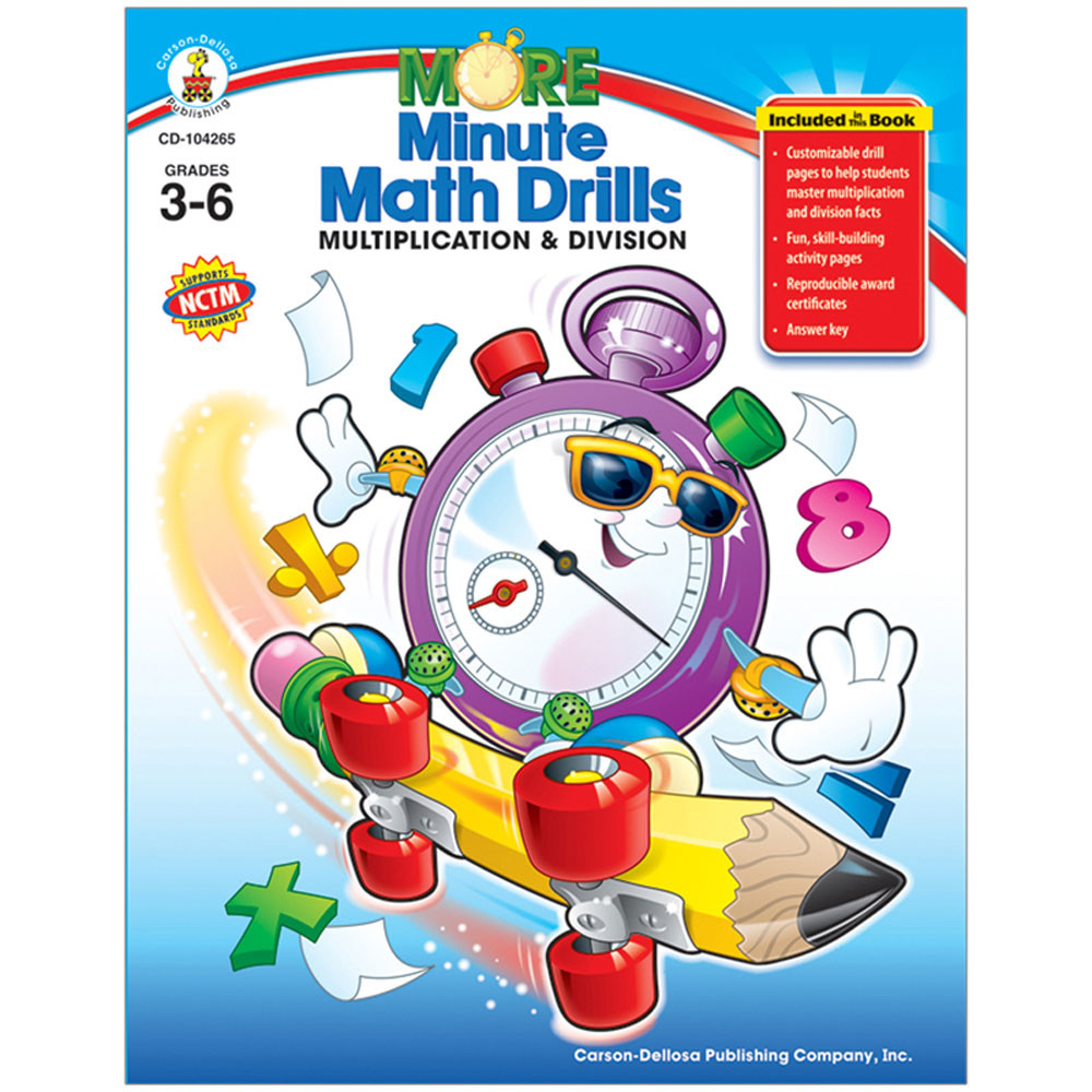 CD-104265 - Minute Math Drills Multiplication Division in Multiplication & Division