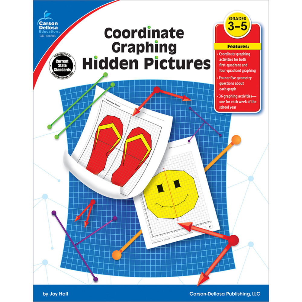 CD-104288 - Coordinate Graphing Hidden Pictures Gr 3-5 in Activities