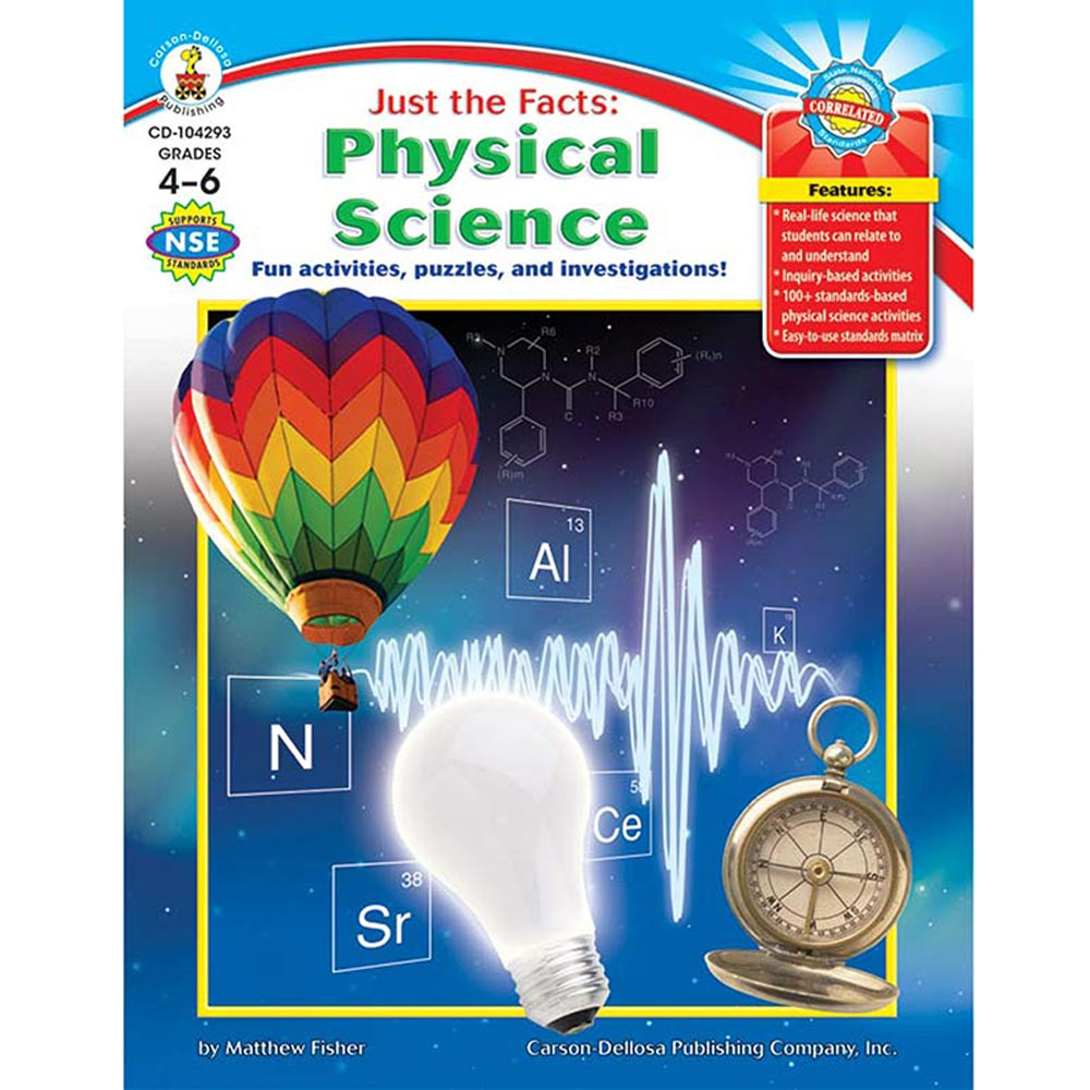 CD-104293 - Just The Facts Physical Science Gr 4-6 in Physical Science