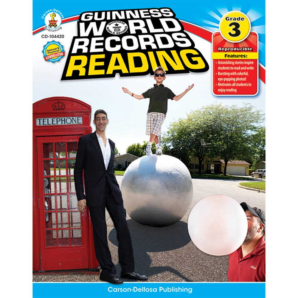 CD-104420 - Guinness World Records Reading Gr 3 in Activities
