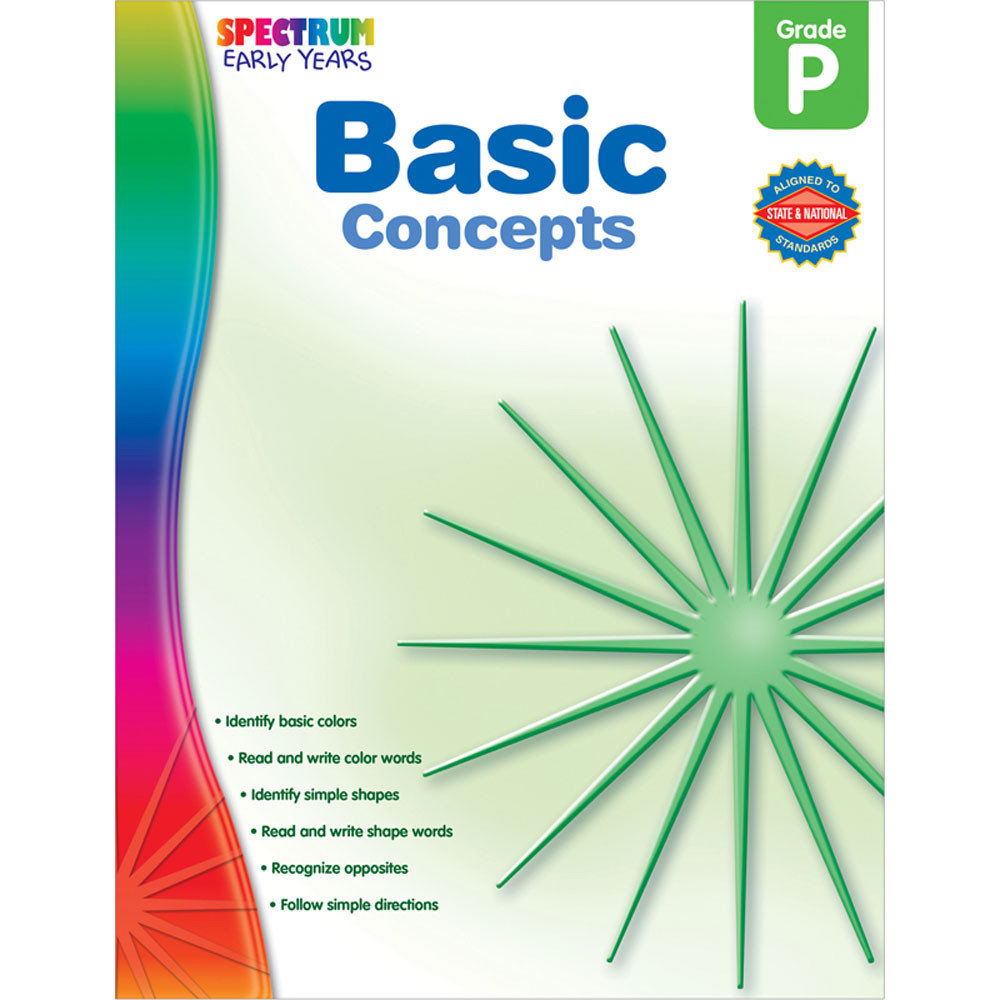 CD-104455 - Readiness Basic Concepts Spectrum Early Years in Language Arts