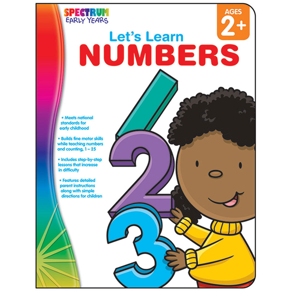 Lets Learn Numbers, Ages 2 - 5 - CD-104458 | Carson Dellosa | Early ...
