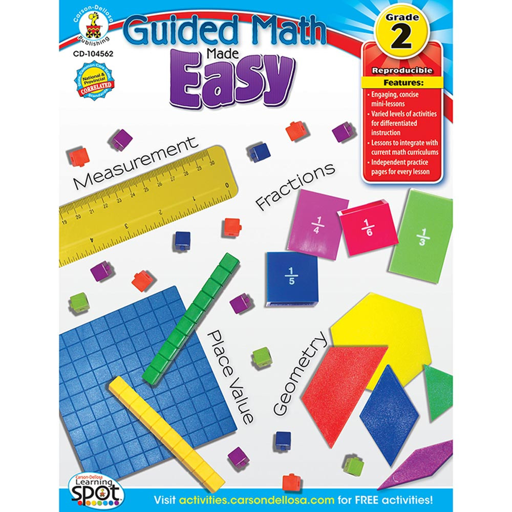 CD-104562 - Guided Math Made Easy Gr 2 in Activity Books