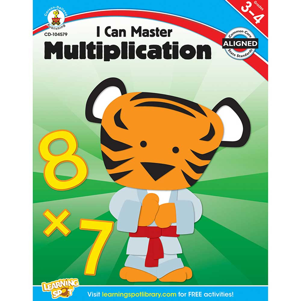 CD-104579 - I Can Master Multiplication Gr 3-4 in Multiplication & Division