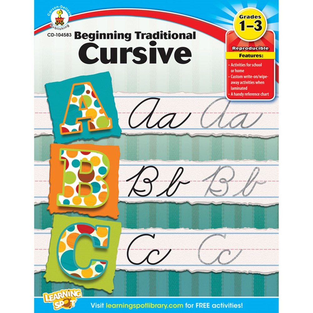 CD-104583 - Beginning Traditional Cursive Gr 1-3 in Handwriting Skills