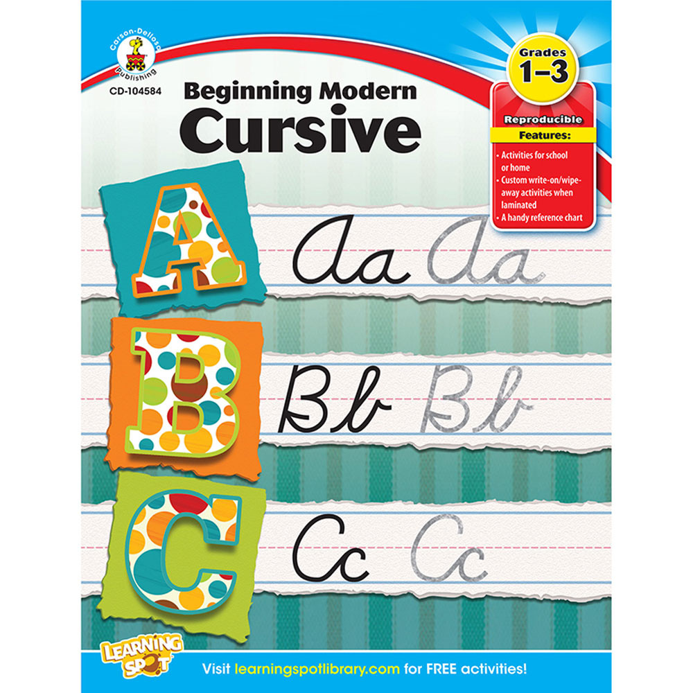 CD-104584 - Beginning Modern Cursive Gr 1-3 in Handwriting Skills