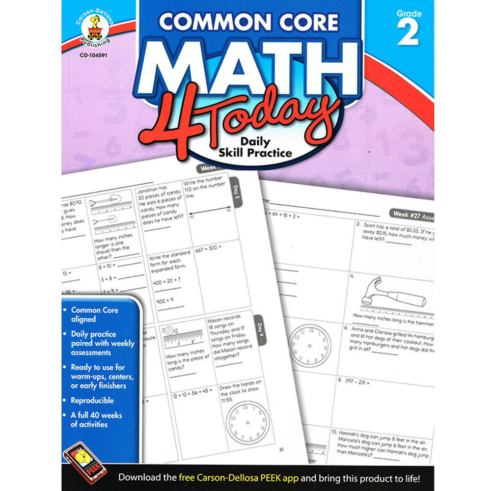 CD-104591 - Math 4 Today Gr 2 in Activity Books