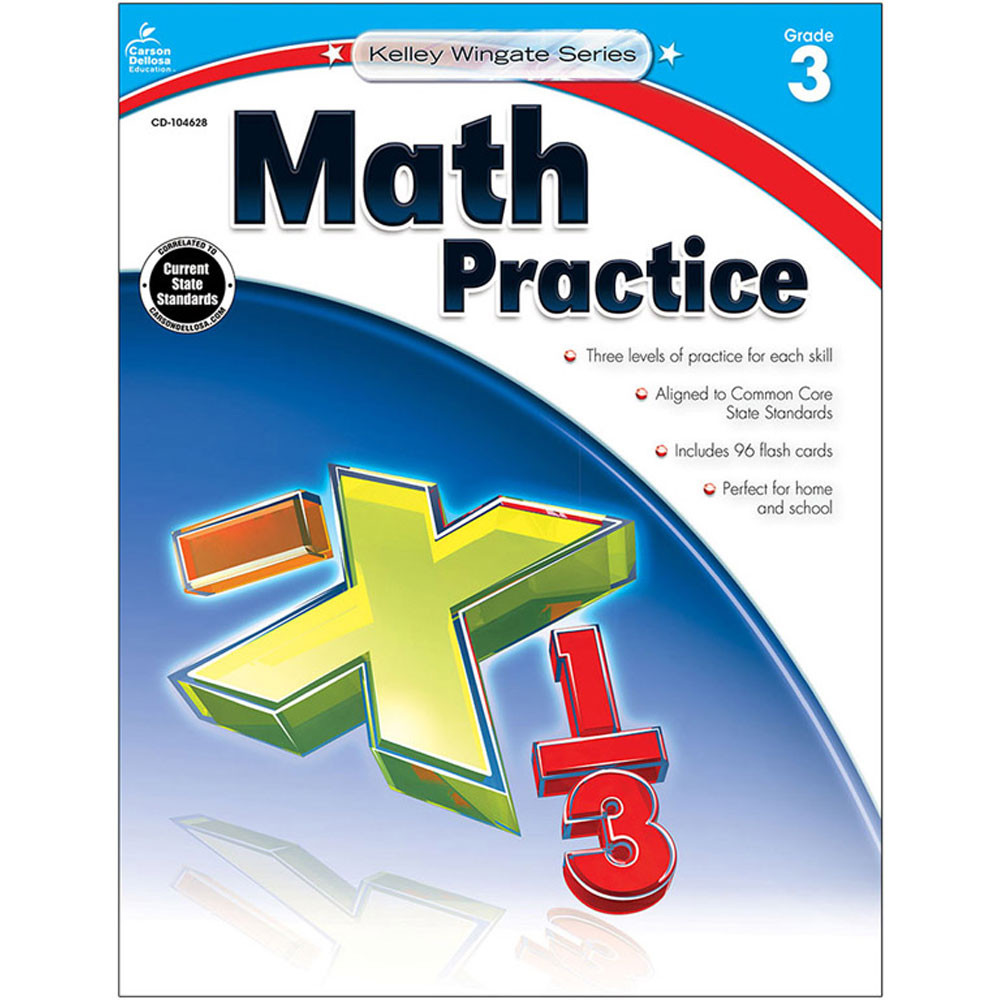 CD-104628 - Math Practice Book Gr 3 in Activity Books