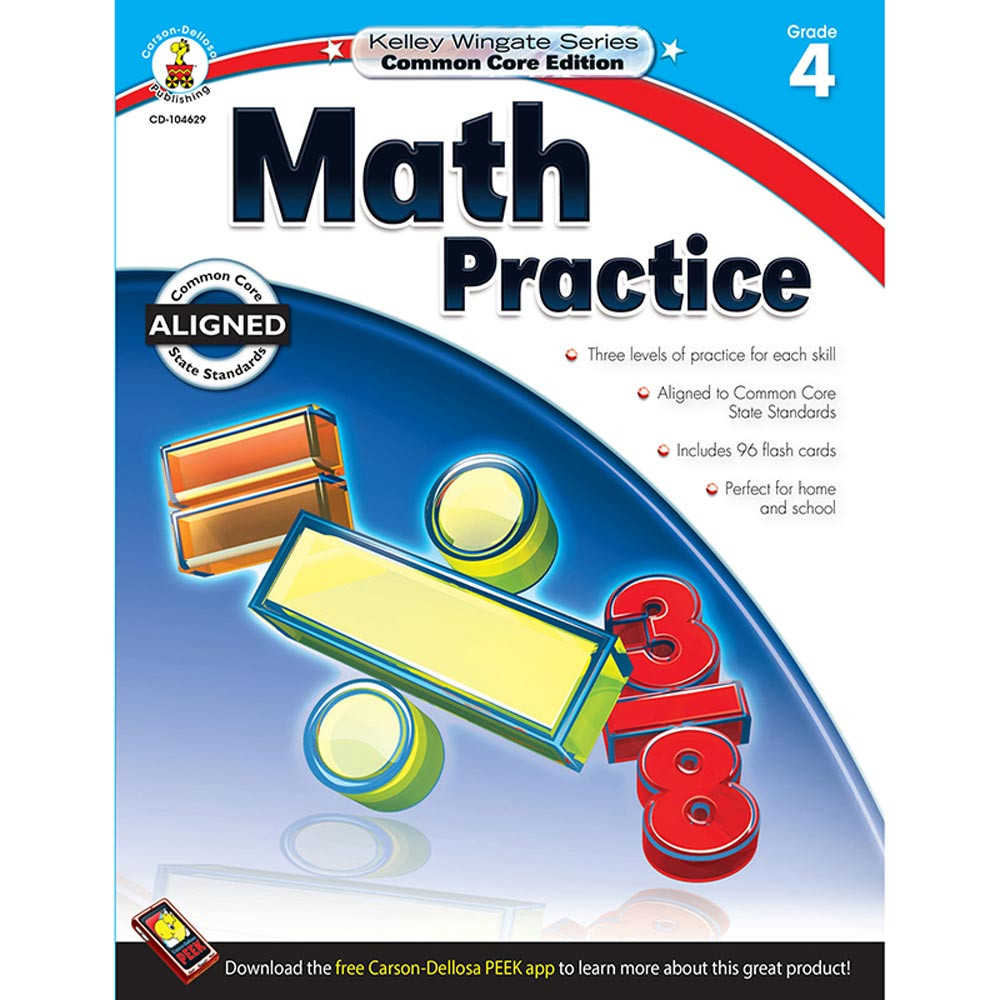 Math Practice, Grade 4 - CD-104629 | Carson Dellosa | Math ...