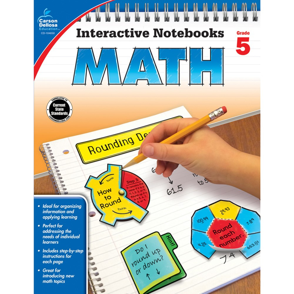CD-104650 - Interactive Notebooks Math Gr 5 in Math
