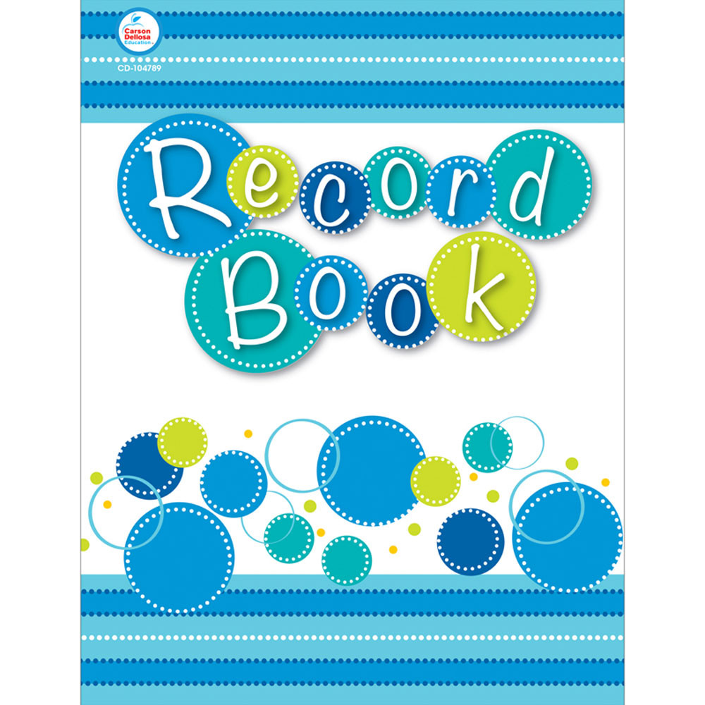 CD-104789 - Bubbly Blues Record Book in Plan & Record Books
