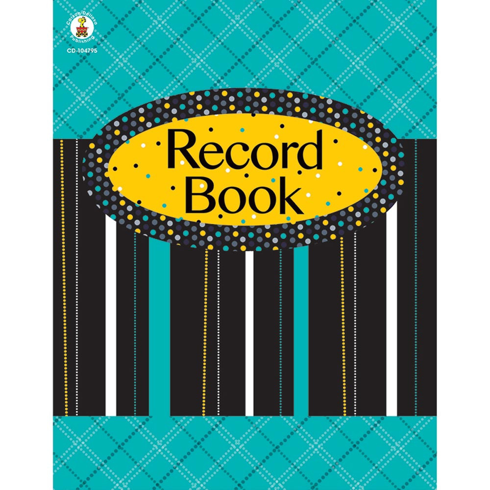 CD-104795 - Black White & Bold Record Book in Plan & Record Books